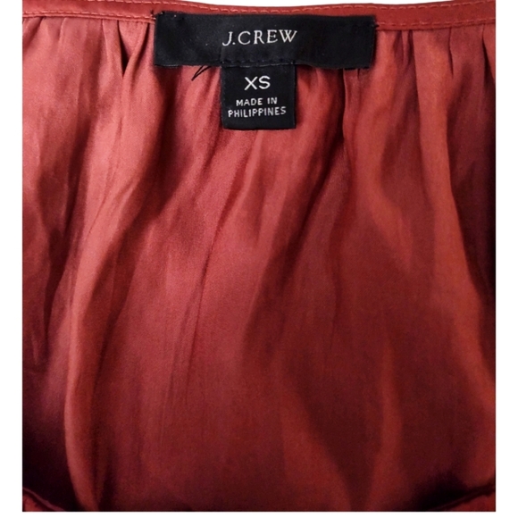 JCrew XS Rust Short sleeve Blouse - Picture 3 of 4